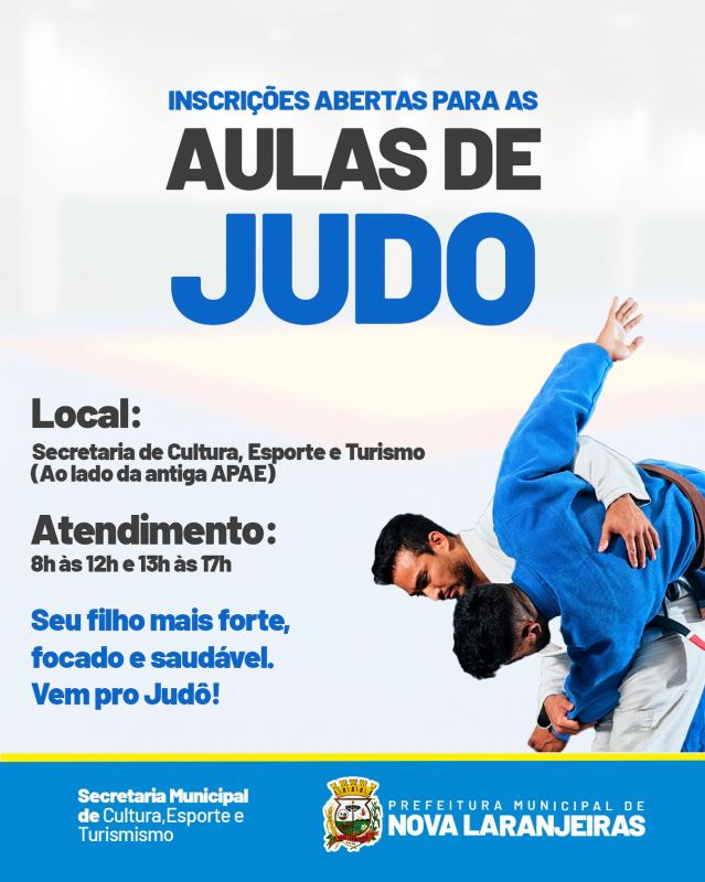 Inscrições abertas para Aulas de Judô
